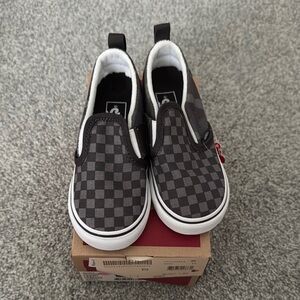 Kids Checkered Slip-On Shoes